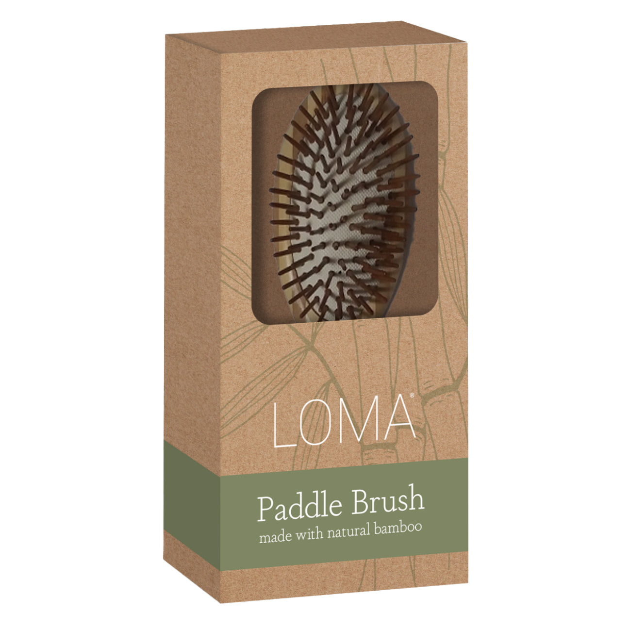 Bamboo Oval Paddle Brush