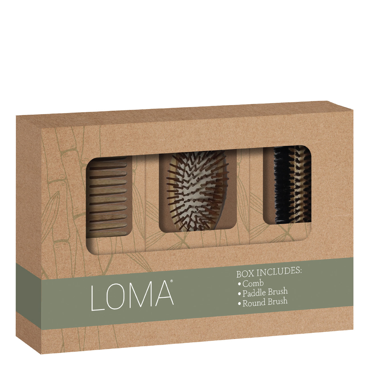 Bamboo Comb & Brushes Set